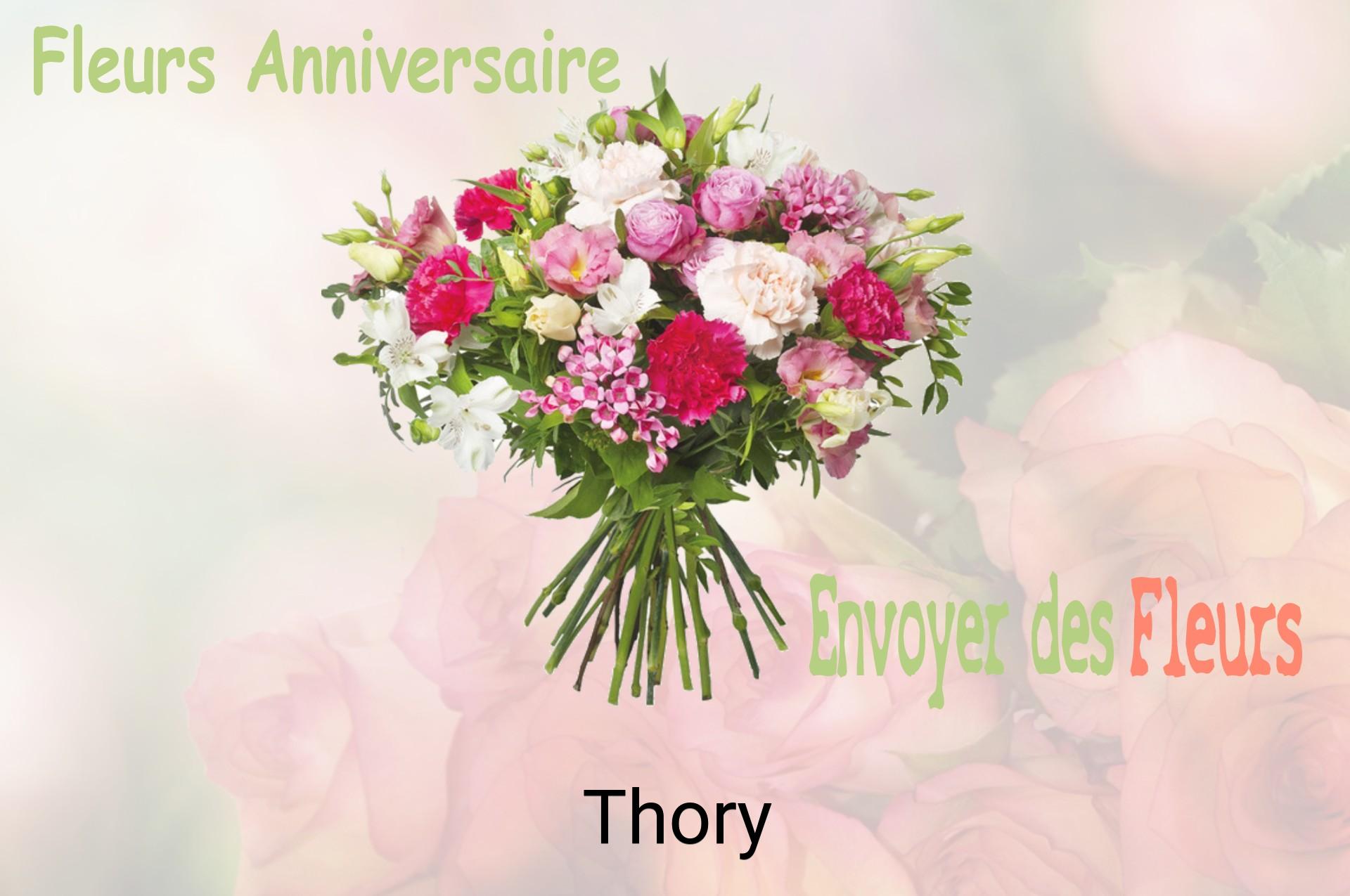 Bouquet de fleurs d’anniversaire livré à Thory